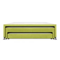 Base Cama Nido Semidoble 3 Niveles 190X120X48Cm Microfibra Verde