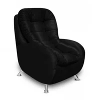Sillón París Ecocuero Negro