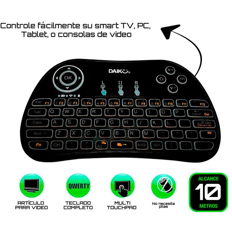Control Remoto Smart Tv Recargable Alcance 10 Mts | falabella.com