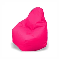 Puff Pera en Lona Talla M Fucsia