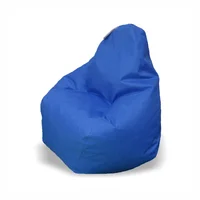 Puff pera en lona talla l azul rey