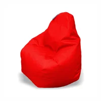 Puff pera en lona talla l rojo