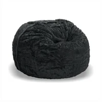 Sillón Puff Supreme Ultrasoft de 60x100x100cm Negro