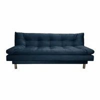Sofá Cama Blender 3 Puestos Tela Azul