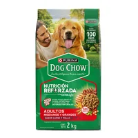 Comida Seca Para Perro Dog Chow Adulto Raza Mediana Carne 2kg