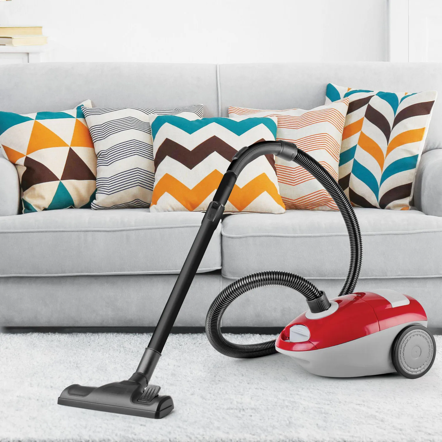 Aspiradora BLACK+DECKER 1800W Bolsa Roja VCBD603 7