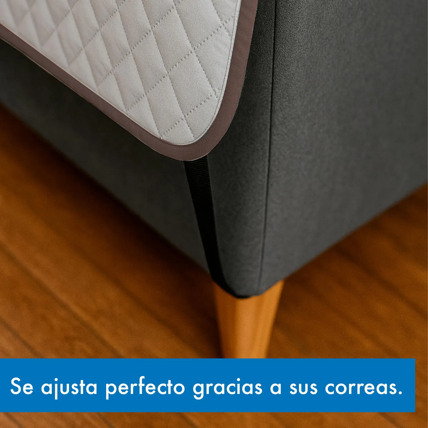 Protector de Sofá Doble Faz 2 Puestos Beige/Chocolate 120x 180 cm 11