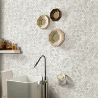 Mosaico Piedra Marmol Beige 30x30cm