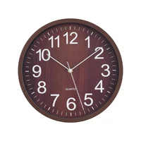 Reloj Wooden 29x29 Cm Oscuro