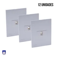Toma Teléfono Amer Sencillo Nova Blanco Set x 12