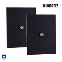 Salida Coaxial Sencilla Nova Negro Mate Set x 12