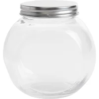 Recipiente 200ml Red Vidrio Tapa Silver