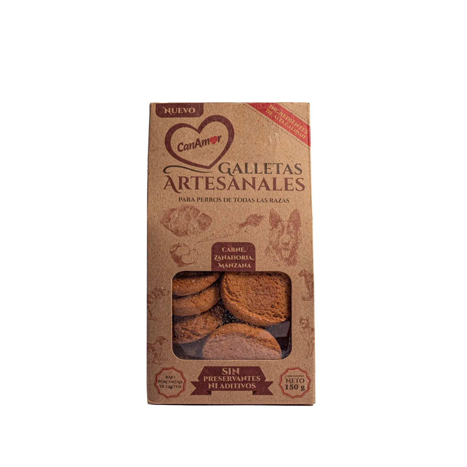 Snack Para Perro Galletas Artesanales Canamor 150g