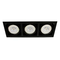 Foco Empotrable Kardan de 49,5X17,8 cms G53X3 Ar-111X3 Color Negro