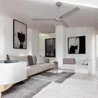 Ventilador Rebel li de 142,24cm en Niquel