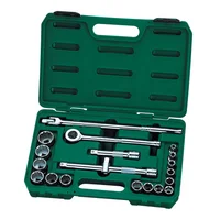Juego de Copas 20 Piezas Cuadrante 1/2 Pulgada 6 y 12 Puntas Pulgadas Sata