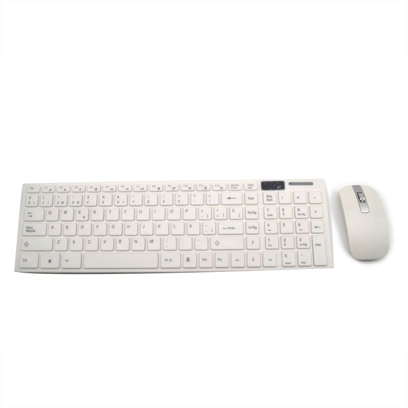 Combo Mouse Teclado Inalámbrico Blanco 2,4G JALTECH