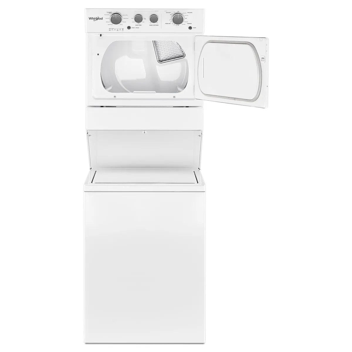 WHIRLPOOL - Torre de Lavado Eléctrica 20Kg Blanco 7MWET4027HW