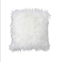 Cojín Decorativo Peluche Color Blanco