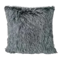 Cojín Decorativo Peluche Color Gris Matizado