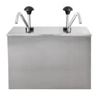 Dispensador de Salsas 2 Tanques Acero Inoxidable