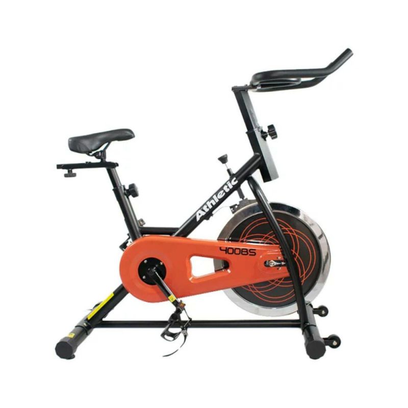 Bicicleta Spinning De Banda 400Bs Con Monitor Capacidad 100 Kg