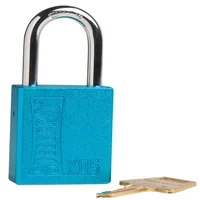 Paquete X 6 Unidades Candado Lock Out Azul