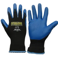 Paquete X 12 Unidades Guante Multiflex Nylon N Foam Blue L