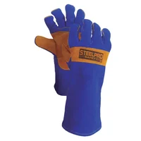 Paquete X 6 Unidades Guante Soldador Azul/Naran Kevlar