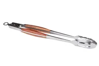 Pinzas Largas Para Asado Acero Inoxidable/Madera 50 Cm