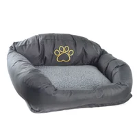 Cama Sofá Para Mascotas Grande De Tela 72x47x24cm Grande Negro