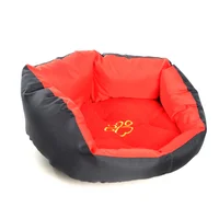 Cama Para Mascota Antifluido 61x55x22cm Grande Negro Interpet