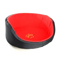 Cama Para Mascota Polar 51x45x19cm Mediana  Negro Interpet