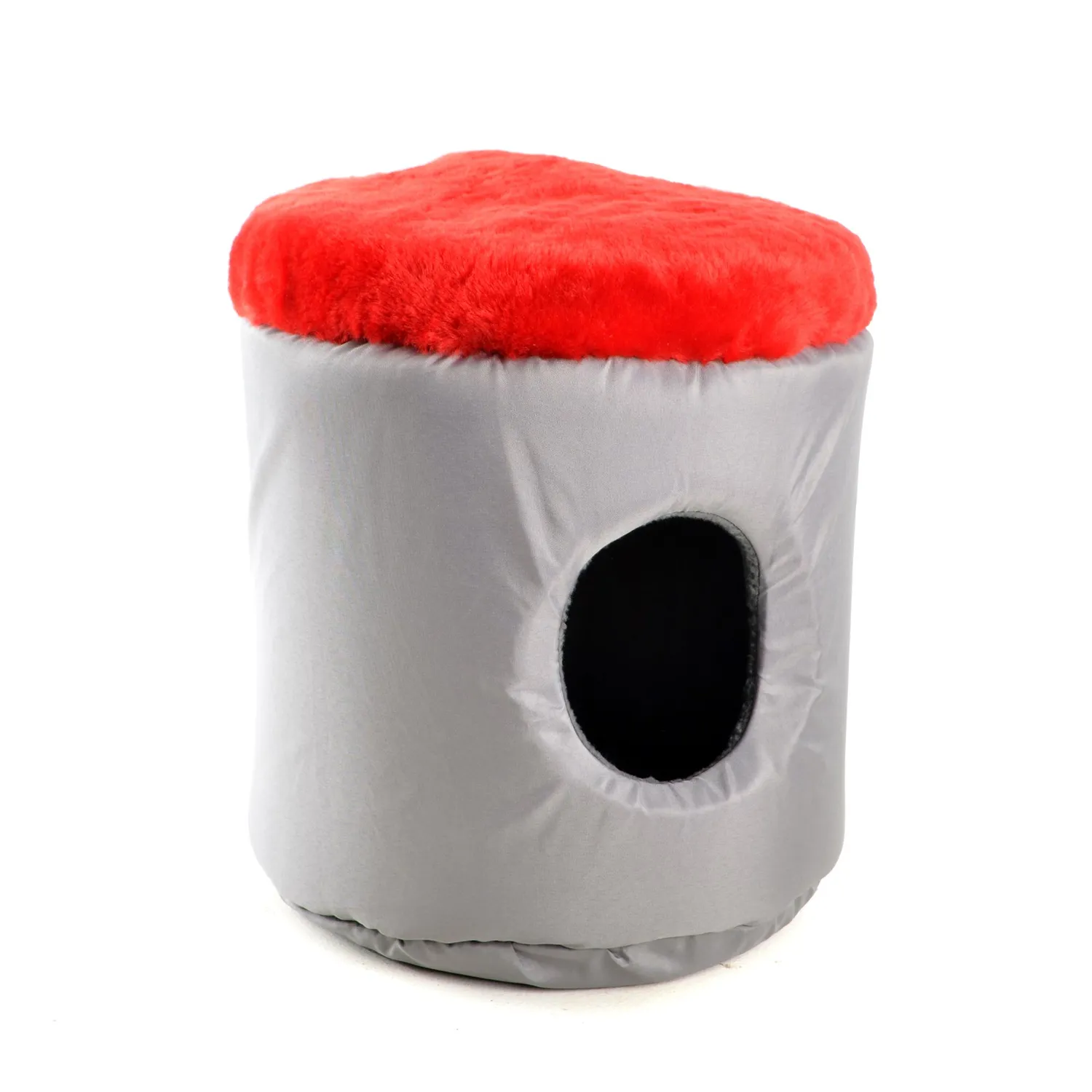 Cueva Térmica De Tela Para Mascotas Pequeña 31X31X37Cm Interpet Rojo