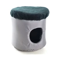Cueva Térmica De Tela Para Mascotas Mediana 40X40X43Cm Negro  Interpet