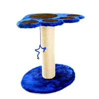 Torre Rascador Para Gato + Cama 62X50X40Cm Azul  Interpet