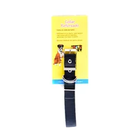 Collar Reata Para Perro Reforzado Grande Interpet Negro