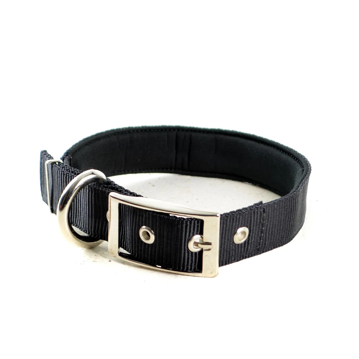Collar Reata Para Perro Reforzado Grande Interpet Negro