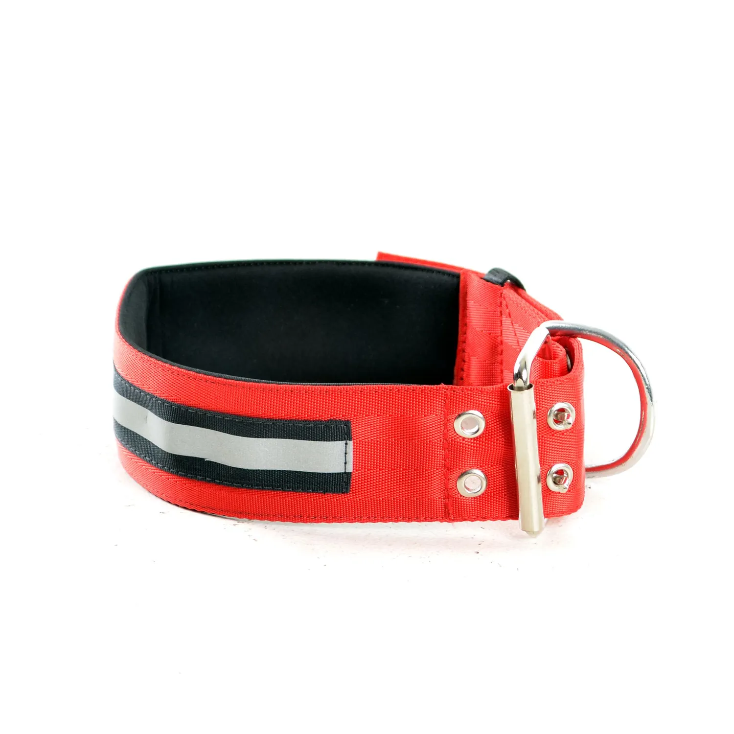 Collar Para Perro Razas Grandes Extra Fuerte Reflectivo Interpet Rojo