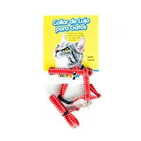 Arnés Para Gato Con Cascabel Interpet Rojo