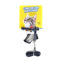 Arnés Para Gato Con Cascabel Interpet Negro