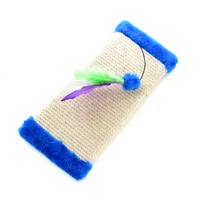 Rascador Para Gatos Peluche 41X18X3Cm Pequeño Azul