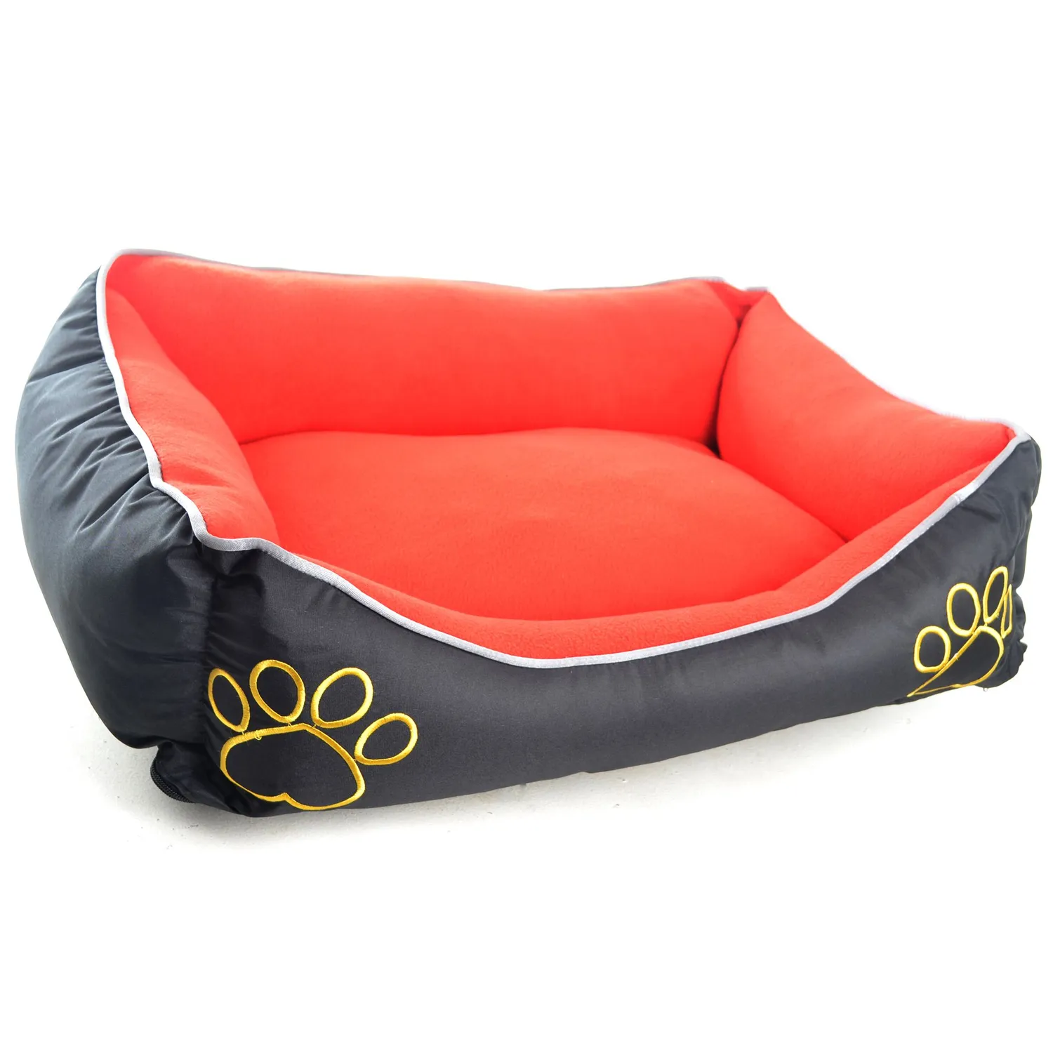 Cama Para Mascotas Soft 80x59x24cm Grande Negro Interpet