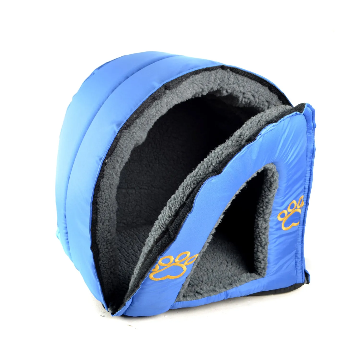 Casa Para Gato Desarmable 46X44X40Cm Pequeño Azul