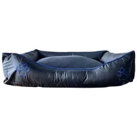 Cama Para Mascotas Soft 97x71x24cm Extra Grande Azul Interpet