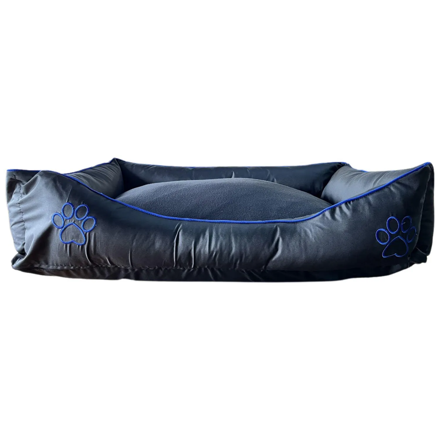 Cama Para Mascotas Soft 97x71x24cm Extra Grande Azul Interpet