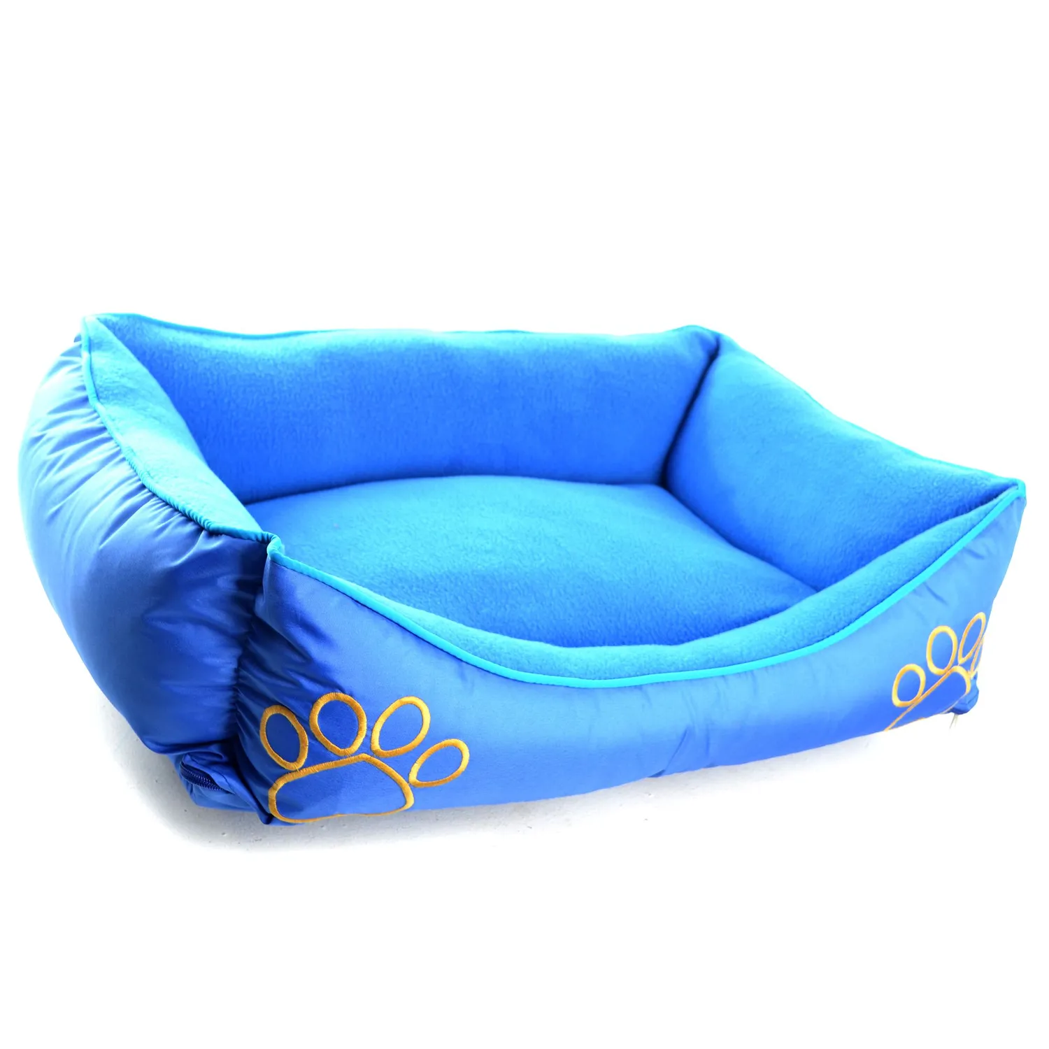 Cama Para Mascotas Soft 97x71x24cm Extra Grande Azul Interpet