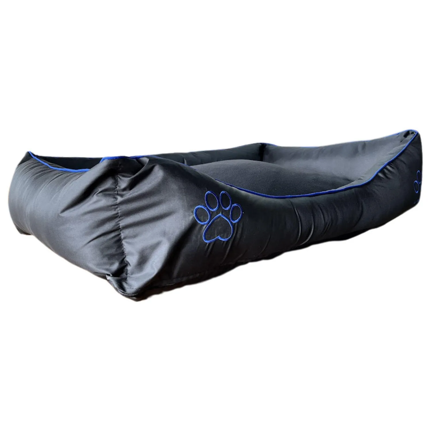 Cama Para Mascotas Soft 97x71x24cm Extra Grande Azul Interpet 3
