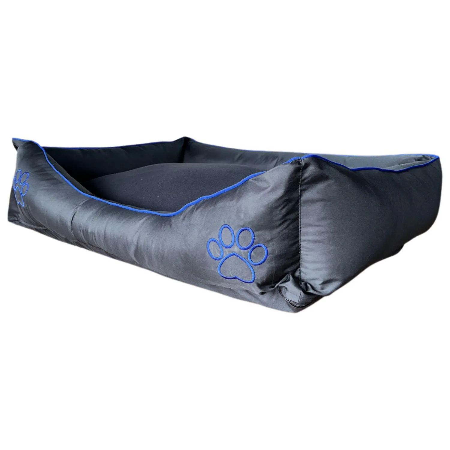Cama Para Mascotas Soft 97x71x24cm Extra Grande Azul Interpet 4