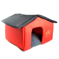 Casa Para Perros Desarmable 70X50X46Cm Grande Rojo
